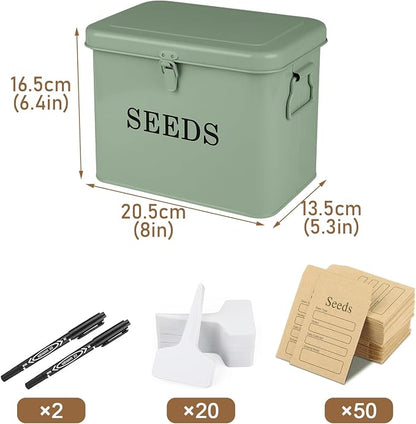 Seed Storage Organizer, T-Shape Compartment Seed Box - Image 7