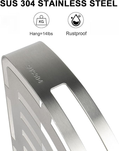 NearMoon Bathroom Shower Caddy 2 Pack, 304 Stainless Steel Shower Organizer - Image 4