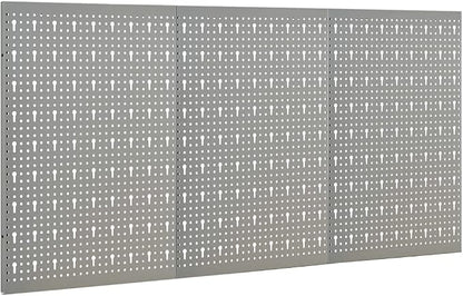 Steel Peg Board Set Wall-Mounted 3 Panels 15.7"x22.8" - Image 2