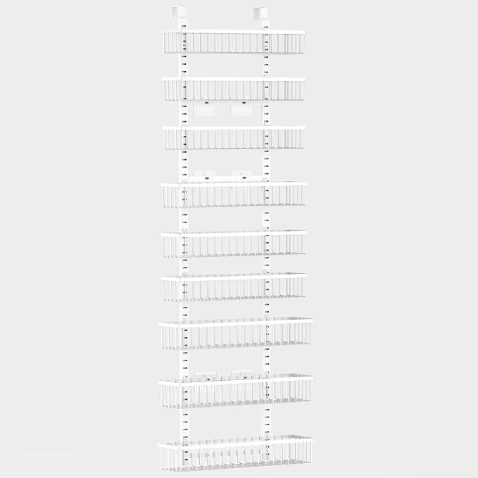Moforoco 9-Tier White Over The Door Pantry Organizer, Pantry Organization and - Image 7
