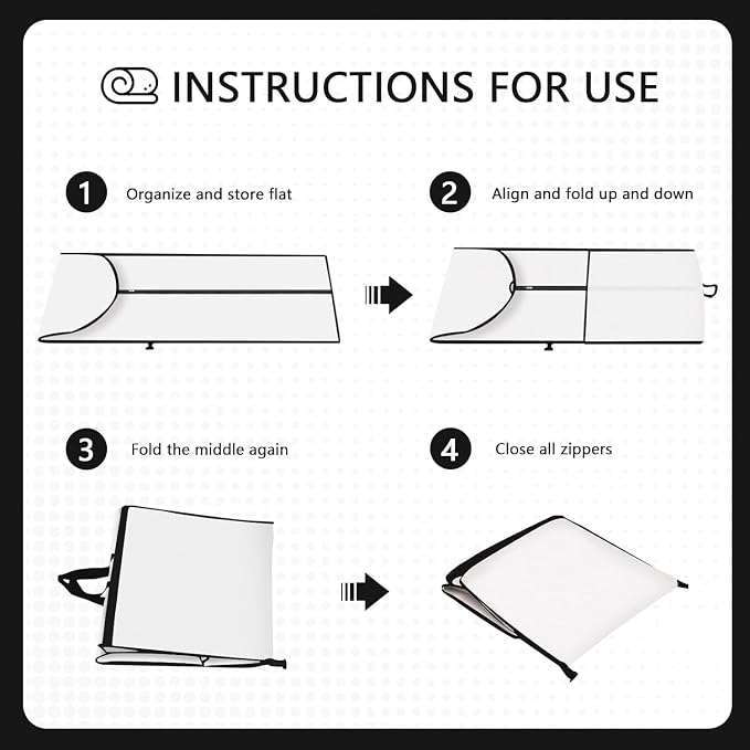 2 Pack Garment Bags for Travel, Foldable & Portable Garment Bag - Image 4