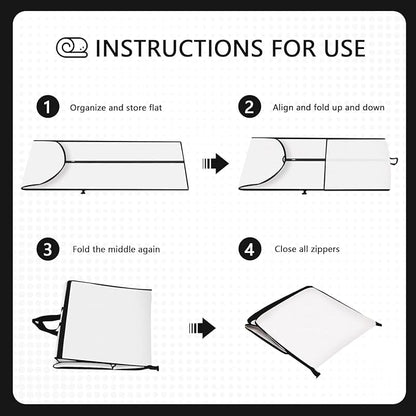 2 Pack Garment Bags for Travel, Foldable & Portable Garment Bag - Image 4