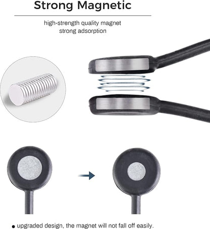 EUREKA ERGONOMIC Magnetic Cable Ties Reusable, 10 Pack Rubber Twist Ties - Image 7