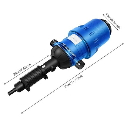 Fertilizer Injector Pump, 0.4-4% Water Powered Chemical Liquid Doser Dispenser - Image 8
