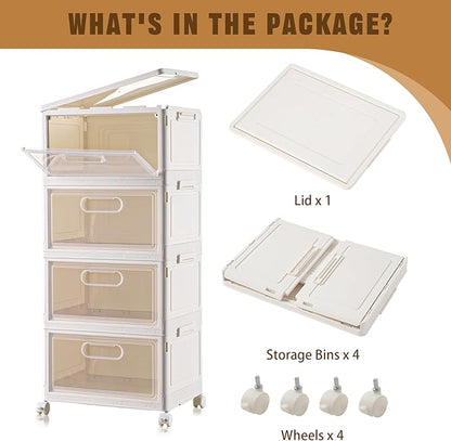 Freebat 4-Tier Stackable Storage Bins - Image 4