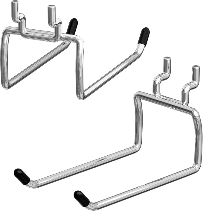 FRIMOONY Heavy Duty Pegboard Hooks 30 Pack, 4 Inch Long, Fitting 1/4 Inch - Image 8