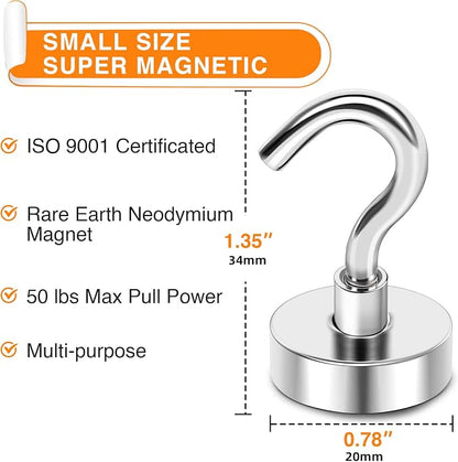 MIKEDE Magnetic Hooks Heavy Duty, 50 Lbs Magnet - Image 3
