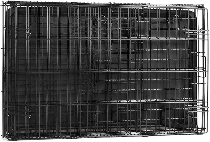 Amazon Basics Durable, Collapsible, Portable Metal Wire Dog Crate - Image 4