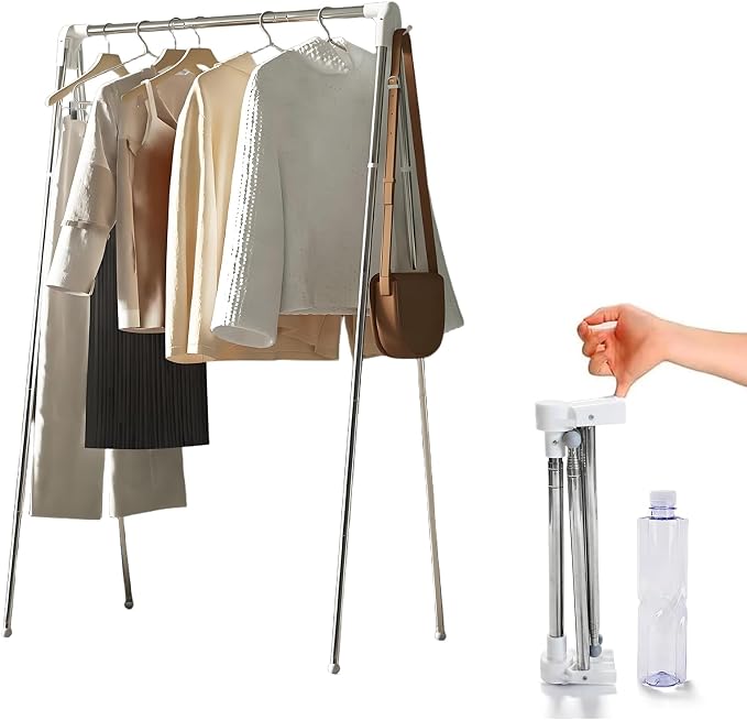 Clothes Drying Rack Foldable, Stainless Steel Portable Clothes Rack Collapsible by WelcometoHeekaby