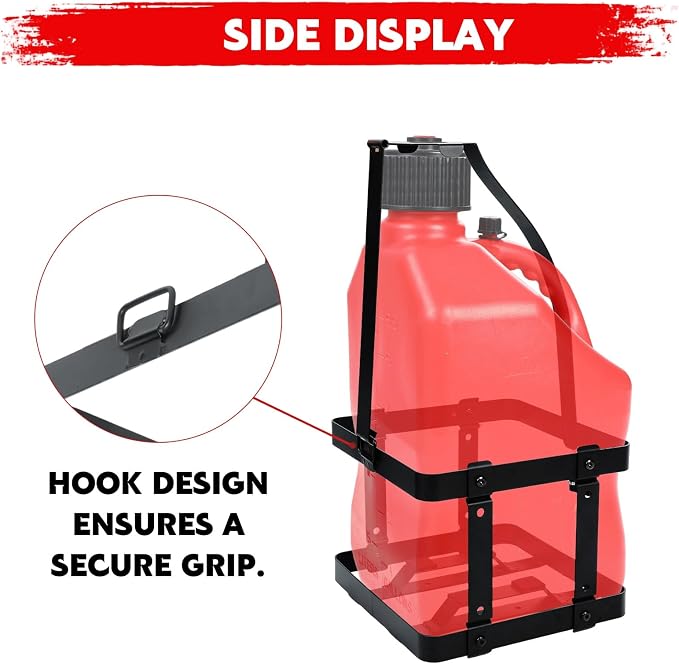 Fuel Drum Holder, 5-gallon Gasoline Fuel Jug Container Holder, Mounting Bracket - Image 5