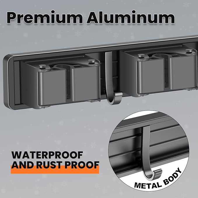 Broom Holder Wall Mount, Mop and Broom Hanger Wall Mount - Image 5