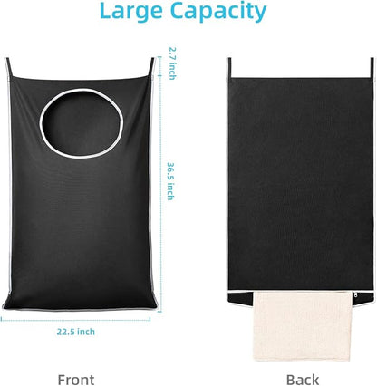 KEEPJOY XL 2-Pack Door Hanging Laundry Hamper, Size 36.5X22.5 Inch Door Hamper - Image 2