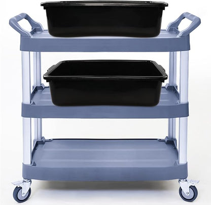 Gloreen 4 Pack Bus Box Commercial, 13 L Dirty Dish Bin Utility Tub - Image 3