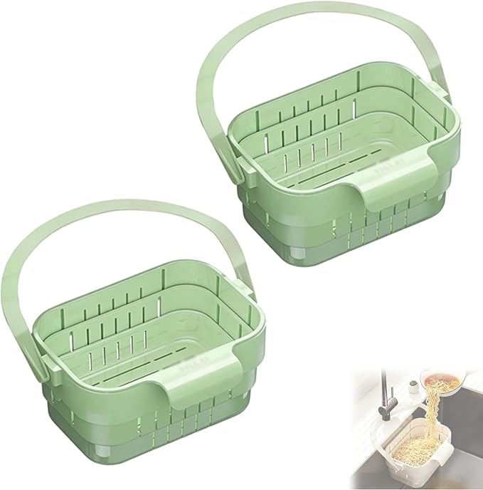Foldable Hanging Kitchen Sink Drain Basket, No-Drill Hanging Food Catcher by Unknown