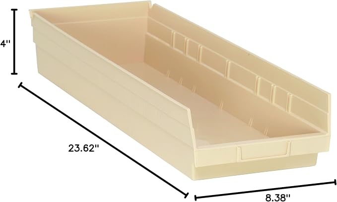 Quantum Storage QSB114 Heavy-Duty Nesting Plastic Shelf Bins - Image 9
