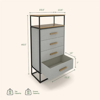 tinge Zana Premium Fabric Dresser - Image 3