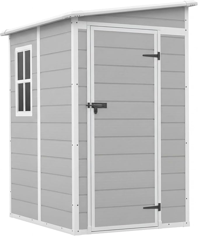 Devoko 5 x 4 FT Plastic Outdoor Storage Shed - Image 5