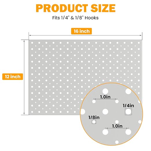 Pegboard Smith Metal Pegboard Panels, Pegboard Organizer System - Image 2