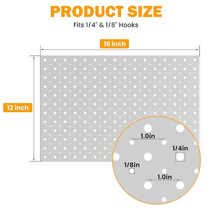 Pegboard Smith Metal Pegboard Panels, Pegboard Organizer System - Image 2