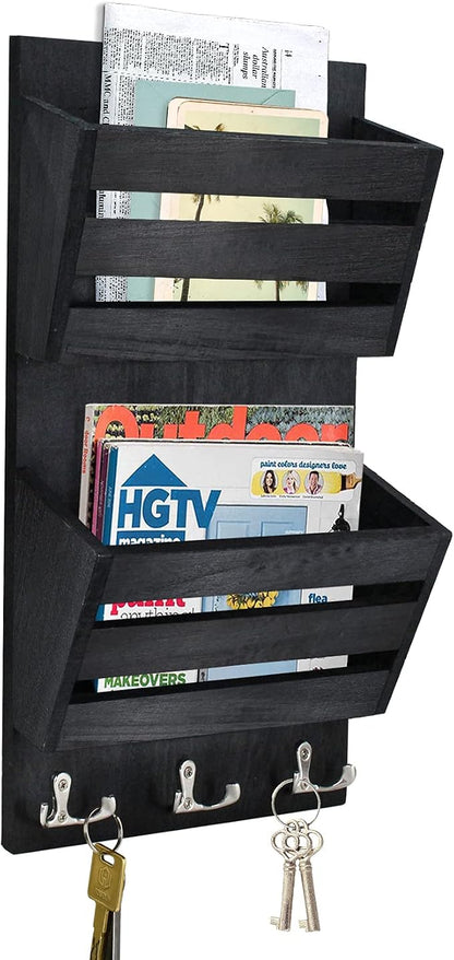 Unistyle Rustic Mail Organizer Wall Mount by Unistyle