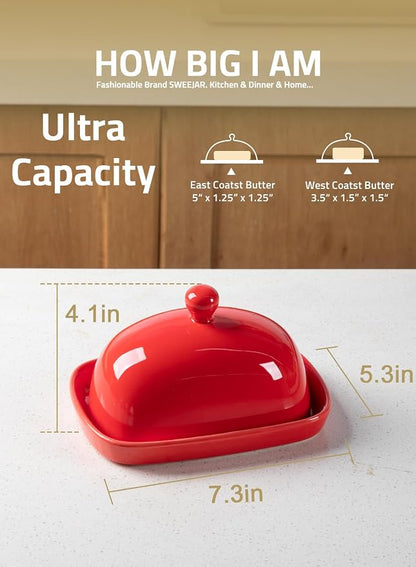 Sweejar Ceramic Butter Dish - Image 3