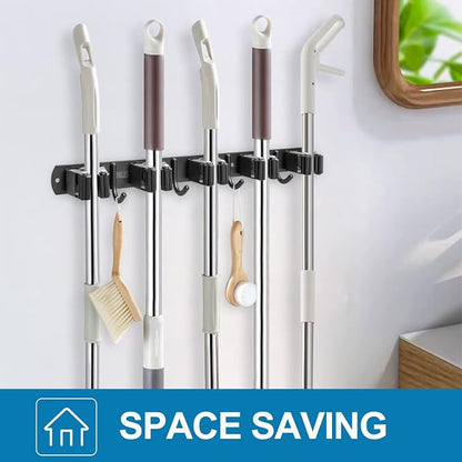 IMILLET 2 Pack Broom and Mop Holder Wall Mounted, Broom Holder Stainless Steel - Image 7