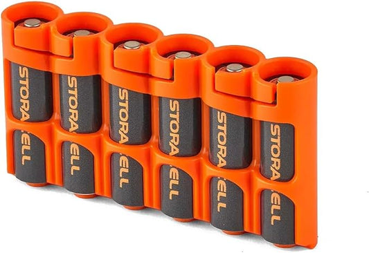 Storacell AA Battery Storage Caddy, Holds 6 AA Batteries, The Original Battery by Storacell