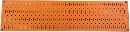 Wall Control Narrow Pegboard Rack 8in x 32in Orange Metal Pegboard Runner Tool by Wall+Control