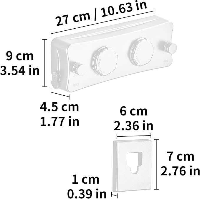 JOOM Retractable Clothesline Heavy Duty Clothes Drying Laundry Line Wall - Image 2
