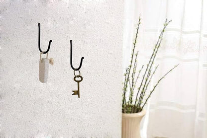 The Metal Magician Single Prong Wrought Iron Hooks, Vintage Hand Forged Iron - Image 6