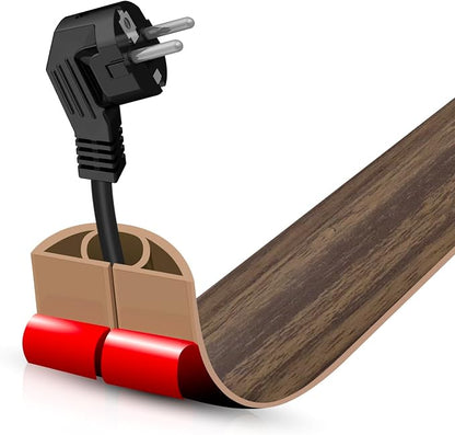 Floor Cord Cover Self Adhesive Cord Hider, 3.3FT Cable Management, Extension by DBHXXMB-HH