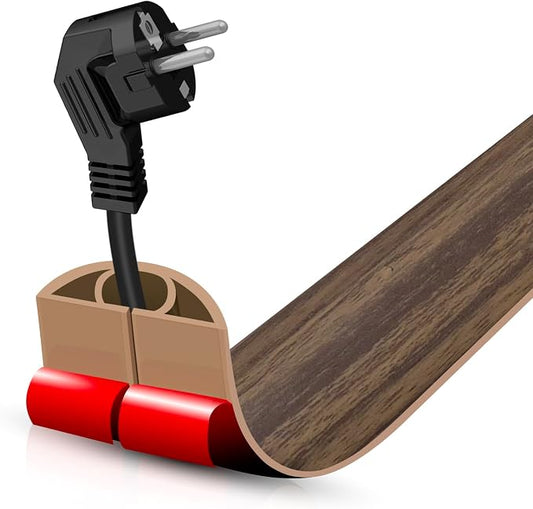 Floor Cord Cover Self Adhesive Cord Hider, 3.3FT Cable Management, Extension by DBHXXMB-HH