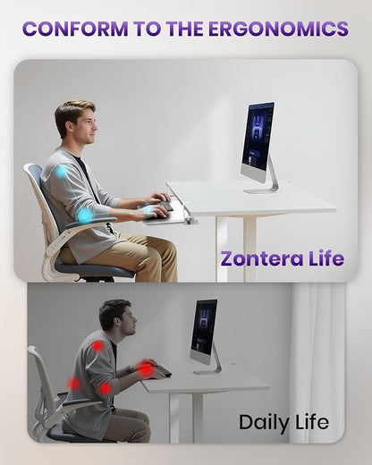 Ergonomic Mouse & Keyboard Tray Under Desk, Pull Out - Image 3