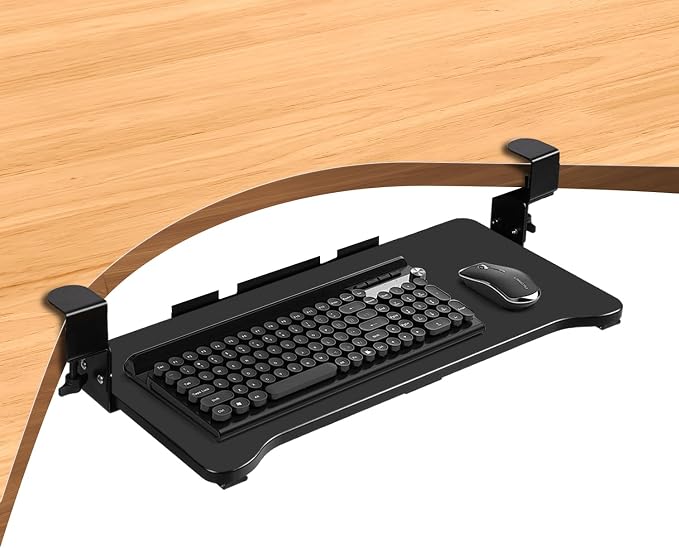VUSIGN Keyboard Tray Under Desk Height Adjustable, Pull Out by VUSIGN