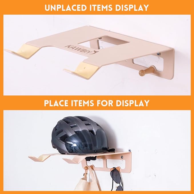 Bike Wall Mount With Shelf, Heavy-Duty Adjustable Bike Hanger, Hold Up To 66lbs - Image 2