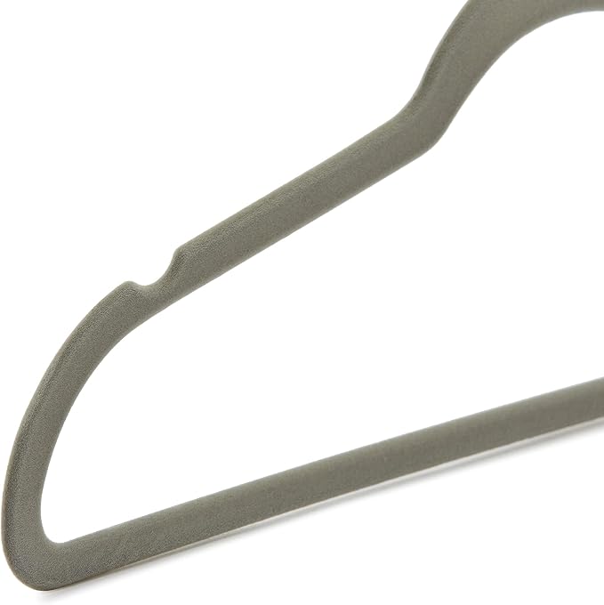 Amazon Basics Slim Velvet Non-Slip Space Saving Suit Clothes Hangers, Closet - Image 4