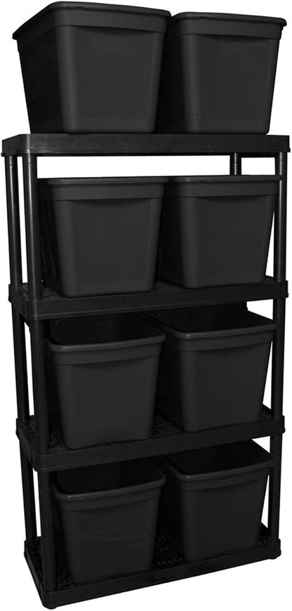 Gracious Living 4 Shelf Fixed Height Ventilated Medium Duty Storage Unit 14 x - Image 6