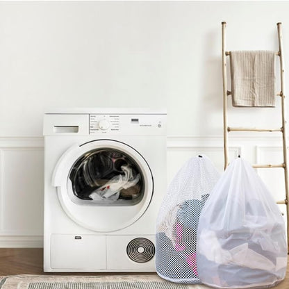 Mesh Laundry Bags with Adjustable Single Shoulder Straps 24" x 32" Sturdy Nylon - Image 7
