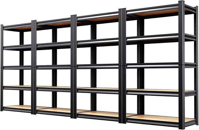 5-Tier Heavy Duty Metal Shelving Units, Adjustable Steel Storage Racks by CreatingaComfortableLiving