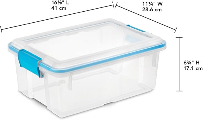 Sterilite 18-Pack Gasket Box, Weather-Resistant Storage Bins - Image 3