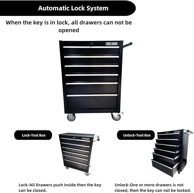 6-Drawer Rolling Tool Chest - Image 7