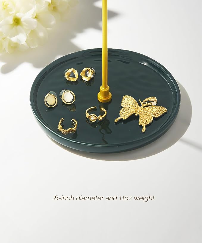 VROOMIUM Necklace Holder Stand - 6in Ceramic Base X 1ft Height - Image 3