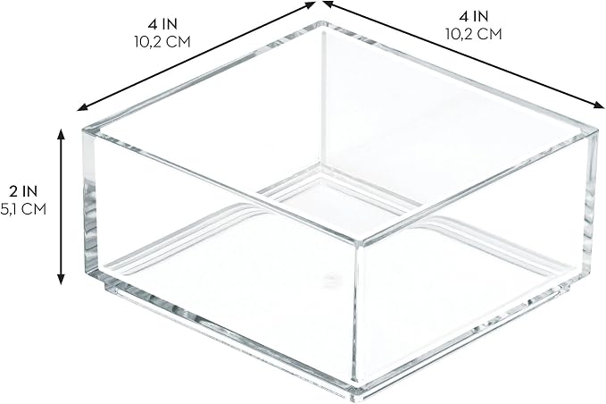 iDesign Clarity Plastic Drawer Organizer, - Image 2