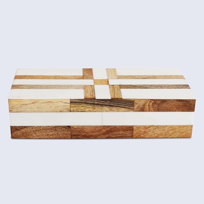 Handicrafts Home White Decorative Storage Box - Image 4
