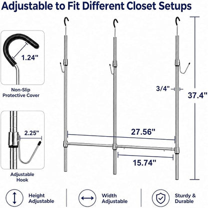 Adjustable Closet Rod Extender - Image 7