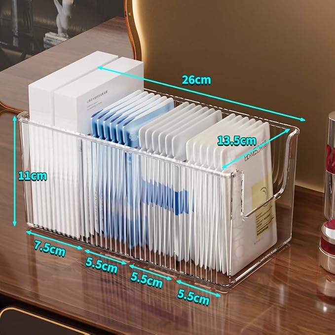 2 Pack Extra Thick Acrylic Makeup Organizer - Image 4