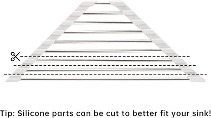 Tomorotec Triangle Roll-Up Dish Drying Rack Sink Corner Small Foldable - Image 3