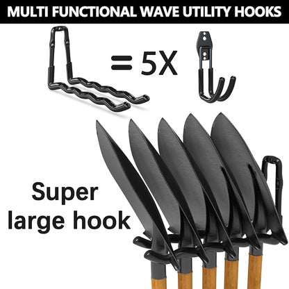 3-H Garage Wall Hooks 18 Pack, One-Piece Construction Garage Hooks Heavy Duty - Image 5