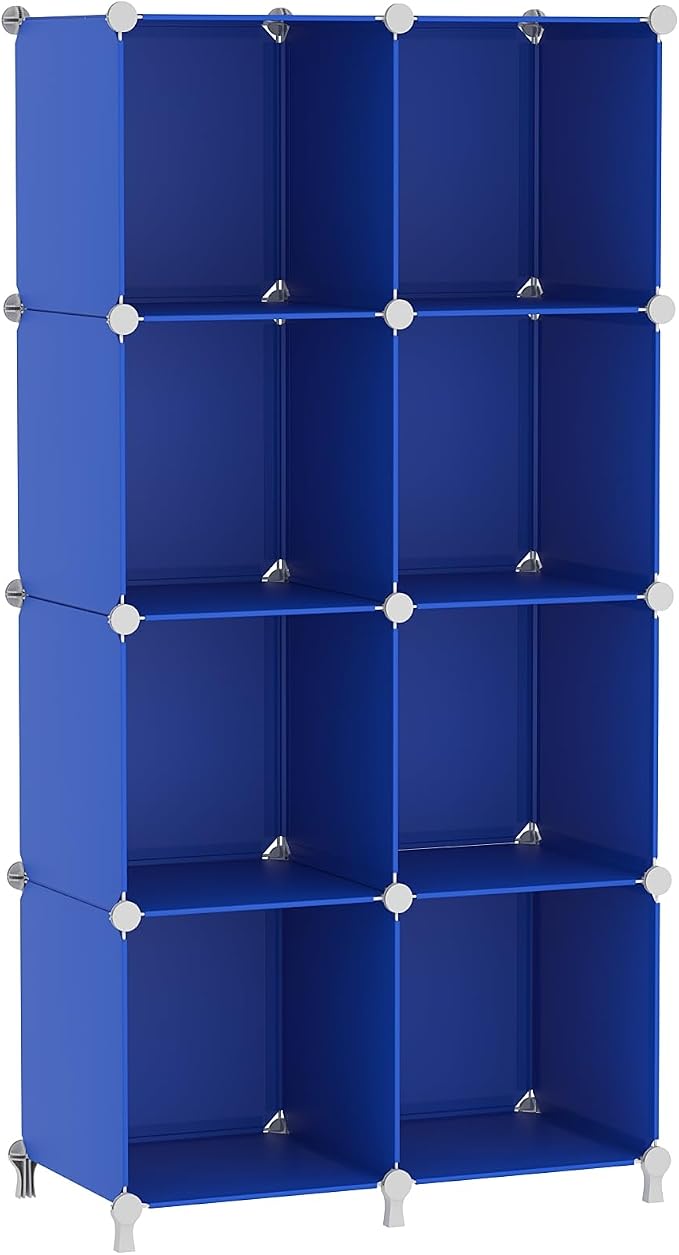 AWTATOS Cube Storage Organizer, 8 Cube Closet Organizers Stackable, DIY Plastic by AWTATOS