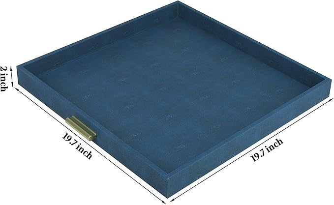 HofferRuffer Elegant Decorative Serving Tray, Coffee Table Serve Tea, Coffee or - Image 2
